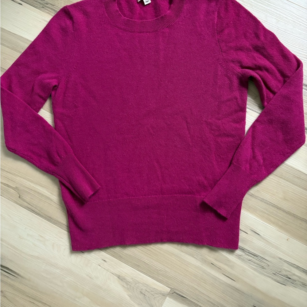 Bundle 100% Cashmere Sweaters Magenta and Blue size XS Old Money Natural Fibers